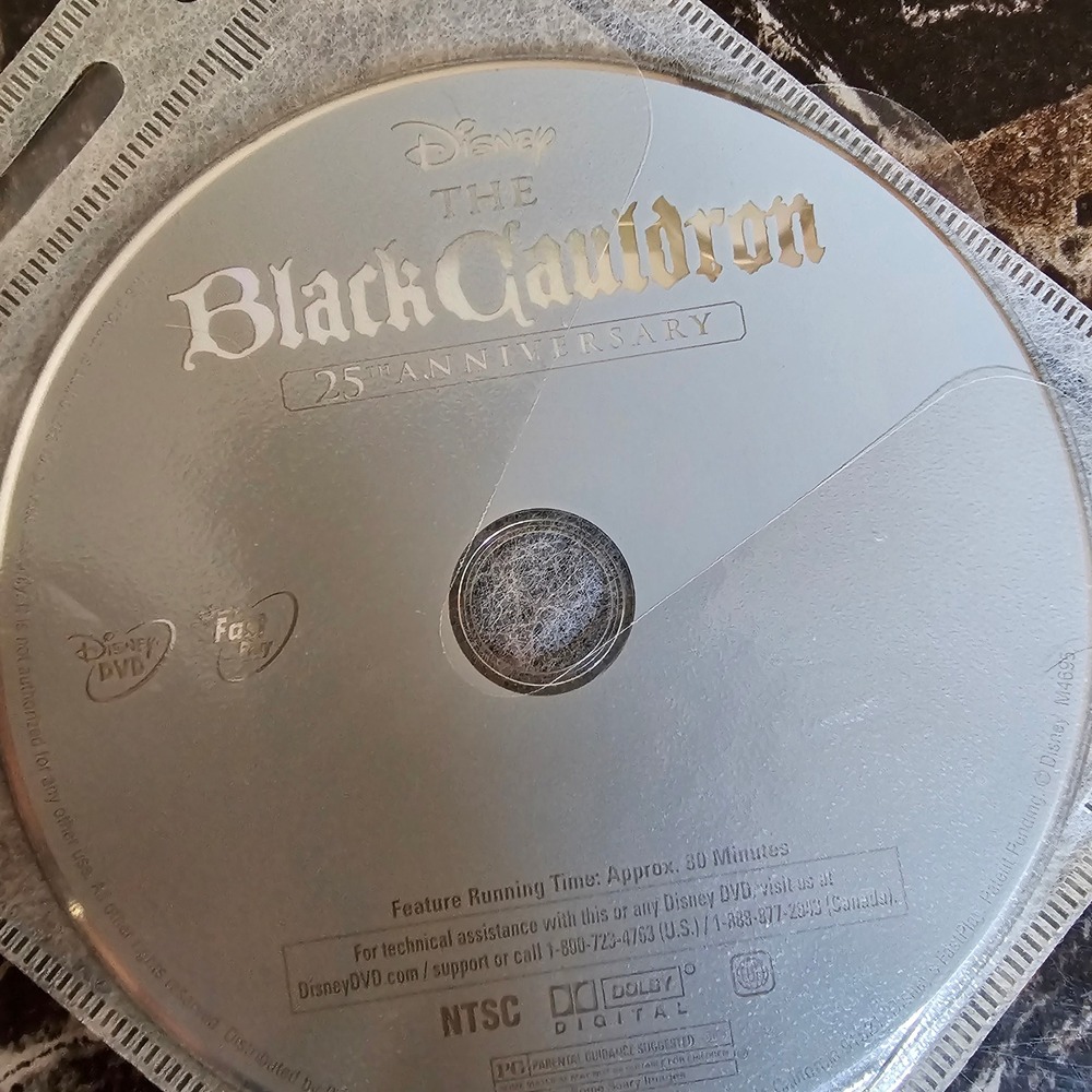 Disney The Black Cauldron 25th Anniversary Edition DVD Disc Only M4699 Animated